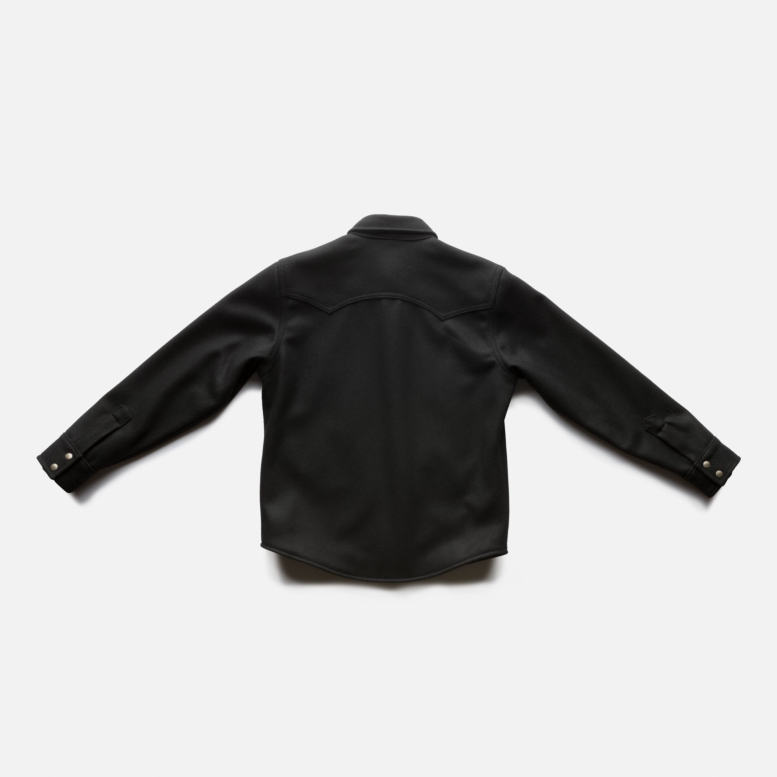 Black Bear Brand - BLACK Melton Western Jacket — Black Bear Black Bear Brand - BLACK Melton Western Jacket — Black Bear